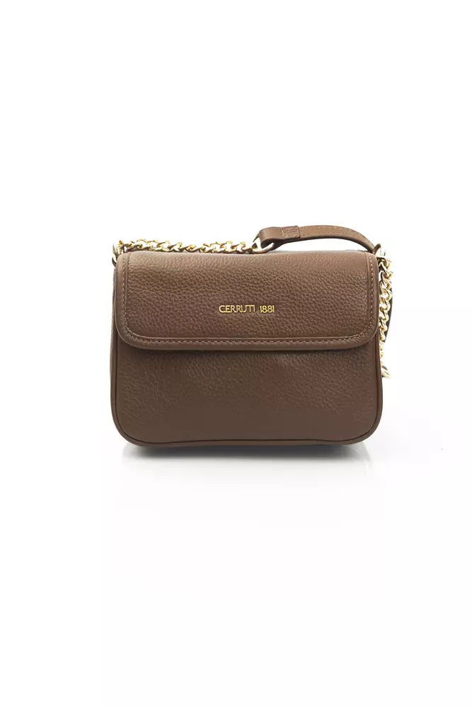 Cerruti 1881 Brown Leather Women Crossbody Women's Bag