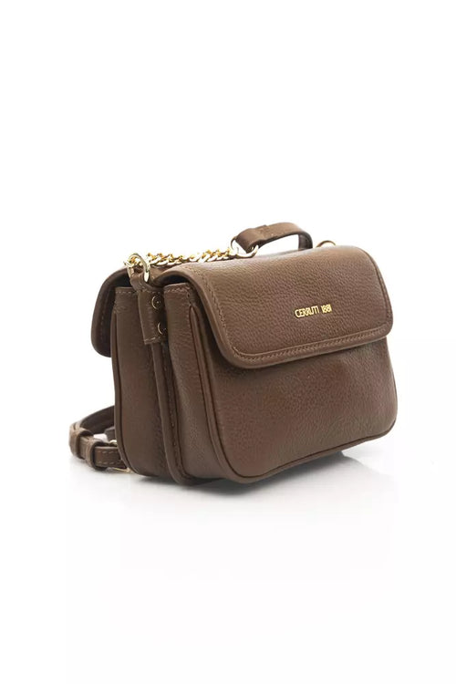 Cerruti 1881 Brown Leather Women Crossbody Women's Bag