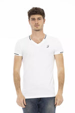 Trussardi Action White Cotton Men Men's T-Shirt