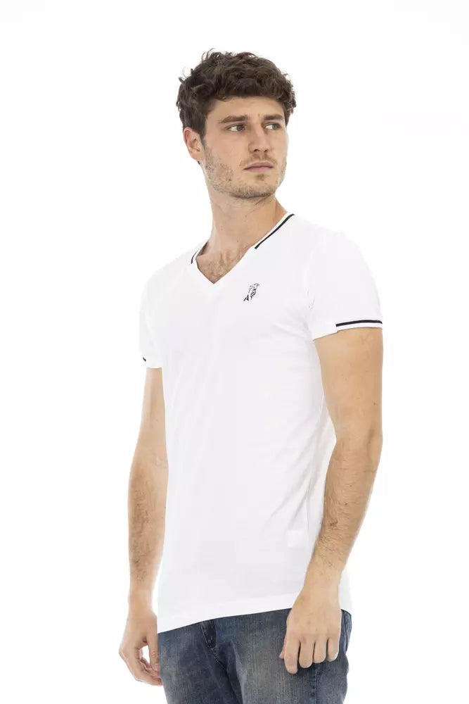 Trussardi Action White Cotton Men Men's T-Shirt