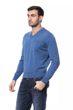 Billionaire Italian Couture Embroidered Merino Wool Crew Neck Men's Sweater