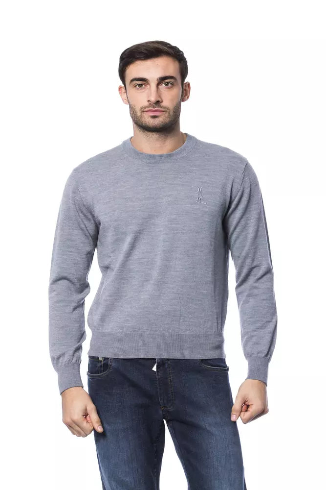 Billionaire Italian Couture Gray Merino Wool Men Men's Sweater