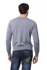 Billionaire Italian Couture Gray Merino Wool Men Men's Sweater