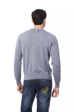 Billionaire Italian Couture Gray Merino Wool Men Men's Sweater