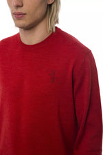 Billionaire Italian Couture Red Merino Wool Men Men's Sweater