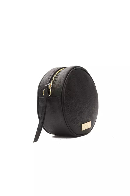 Pompei Donatella Black Leather Women Crossbody Women's Bag