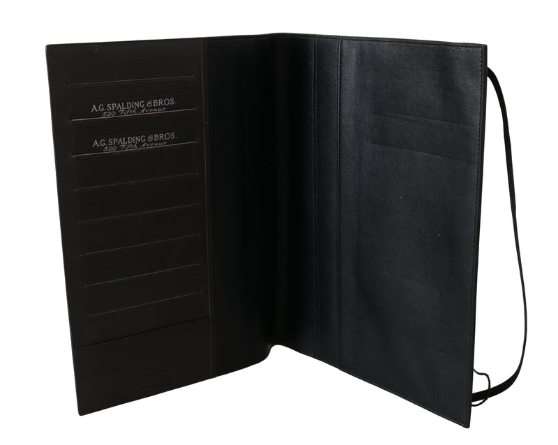 A.G. Spalding & Bros Elegant Leather Passport Wallet - Sleek Travel Men's Essential