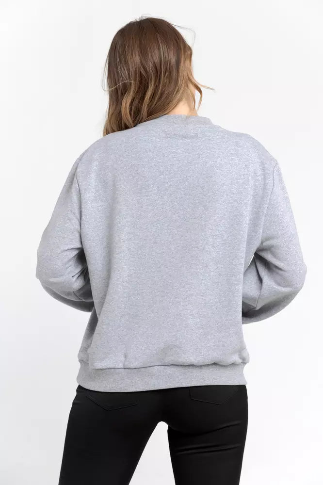 Trussardi Gray Cotton Women Women's Sweater