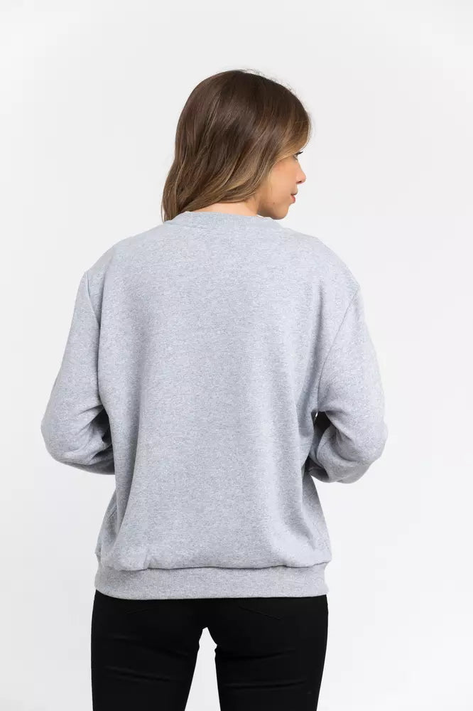 Trussardi Gray Cotton Women Women's Sweater