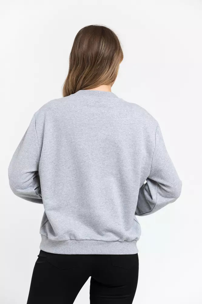 Trussardi Gray Cotton Women Women's Sweater