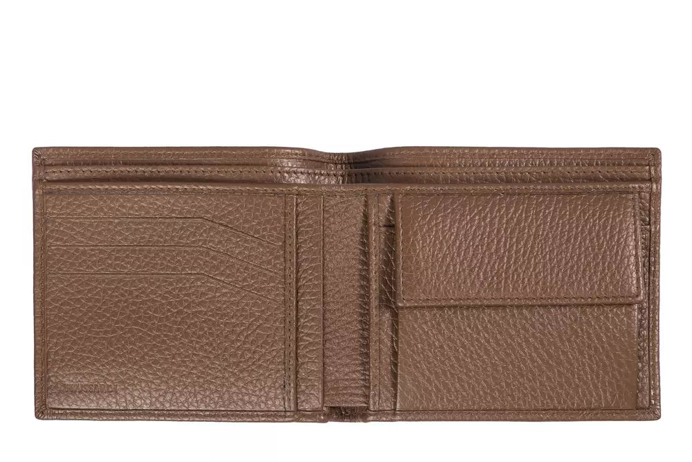 Trussardi Brown Leather Men Men's Wallet