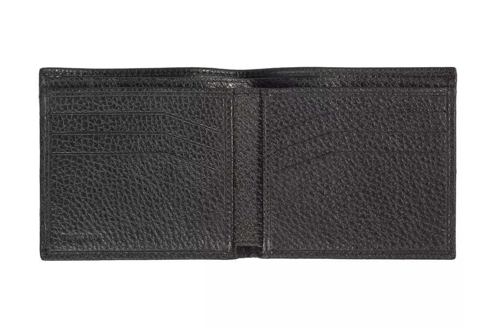 Trussardi Black Leather Men Men's Wallet