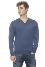 Billionaire Italian Couture Elegant Cashmere V-Neck Men's Men's Sweater