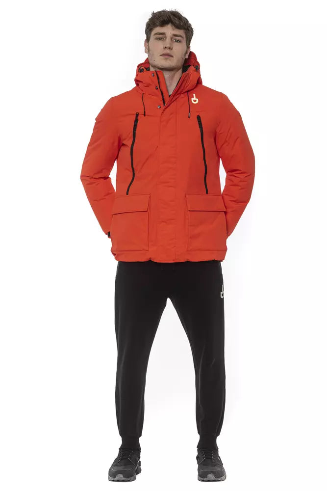 Tond Red Polyester Men Men's Jacket