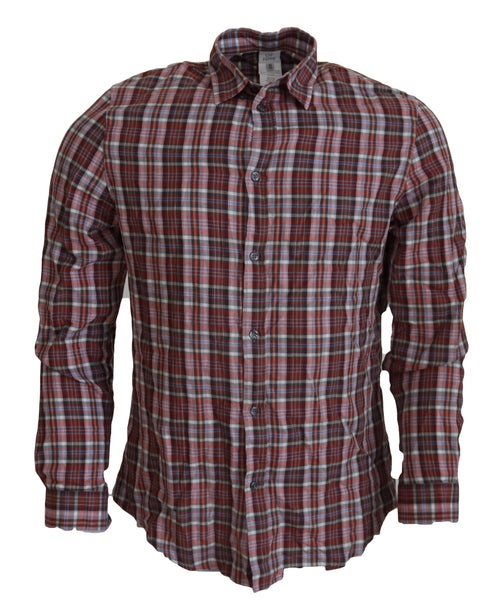 GF Ferre Multicolor Cotton Casual Men's Men's Shirt