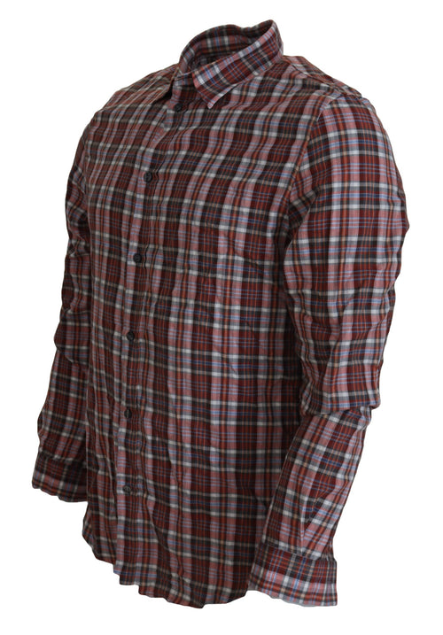 GF Ferre Multicolor Cotton Casual Men's Men's Shirt