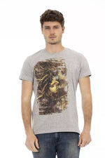 Trussardi Action Elegant Gray Short Sleeve Men's T-Shirt