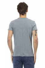 Trussardi Action Gray Cotton Men Men's T-Shirt