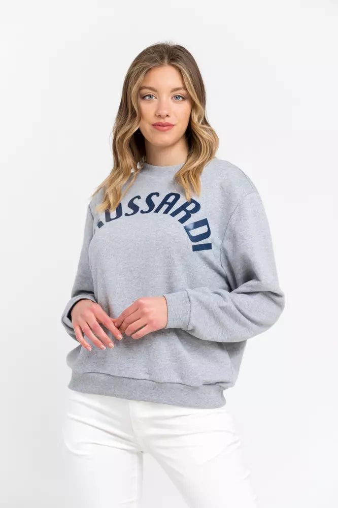 Trussardi Gray Cotton Women Women's Sweater