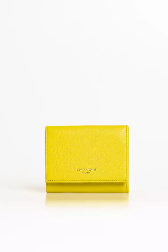 Trussardi Yellow Leather Women Women's Wallet