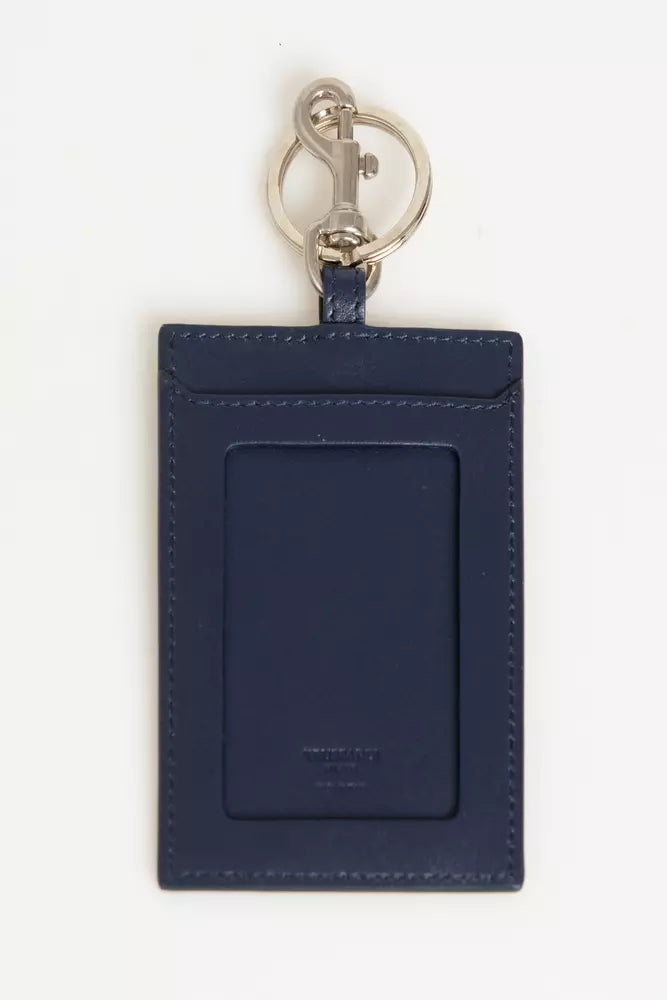 Trussardi Blue Leather Men Men's Keychain