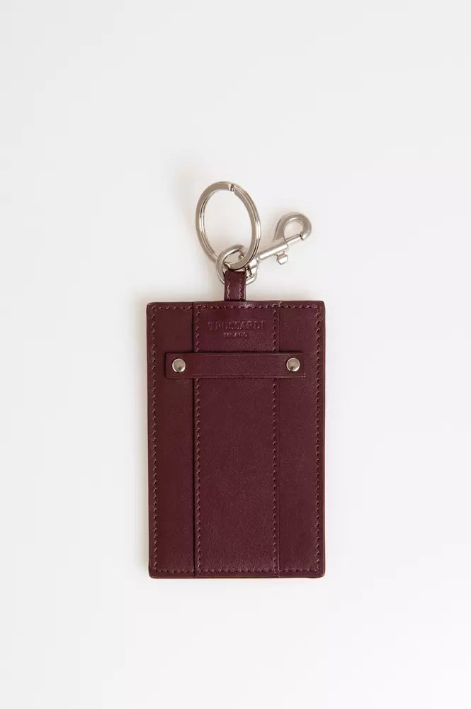 Trussardi Brown Leather Men Men's Keychain