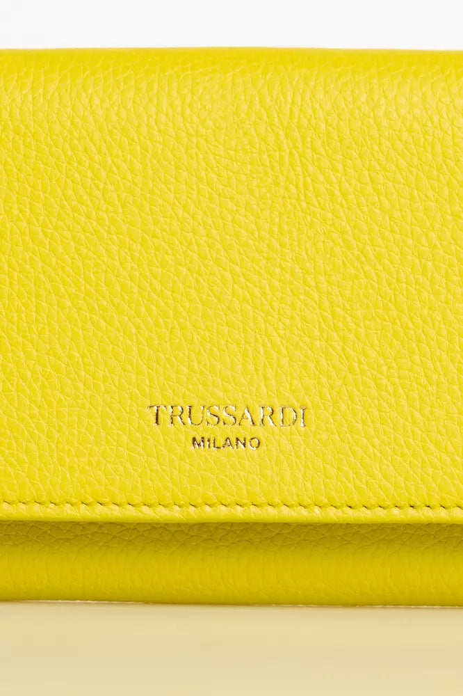 Trussardi Yellow Leather Women Women's Wallet