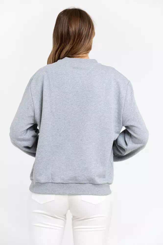 Trussardi Gray Cotton Women Women's Sweater