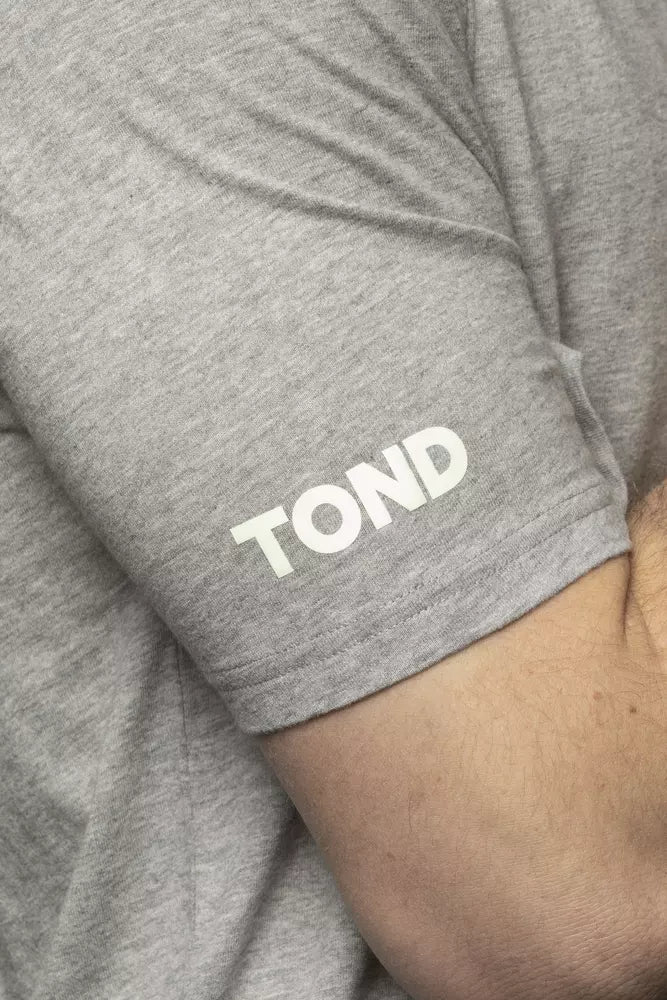 Tond Gray Cotton Men Men's T-Shirt