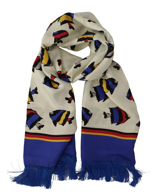 Dolce & Gabbana Multicolor Silk Men's Scarf Men's Wrap