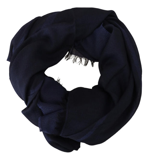 GF Ferre Elegant Fringed Wool Blend Women's Scarf