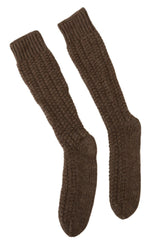 Dolce & Gabbana Chic Over-Calf Wool Blend Knit Women's Socks