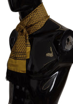 Dolce & Gabbana Elegant Yellow Silk Men's Men's Scarf