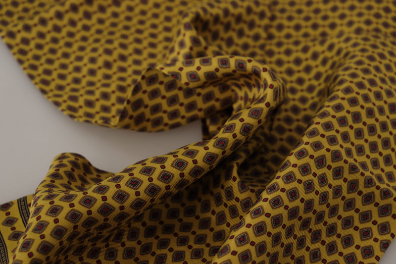 Dolce & Gabbana Elegant Yellow Silk Men's Men's Scarf