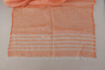 Malo Elegant Orange Linen Shawl Wrap Women's Scarf