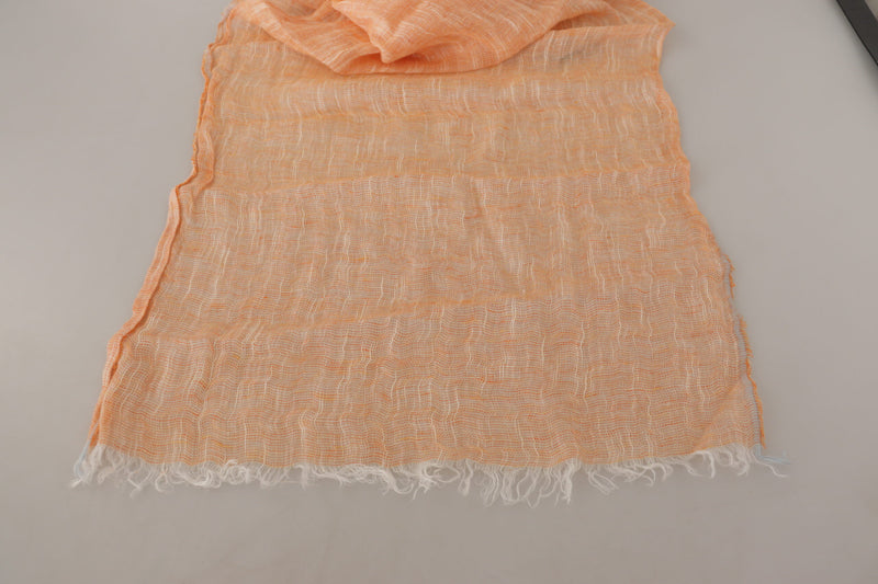 Malo Elegant Peach Linen Women's Scarf