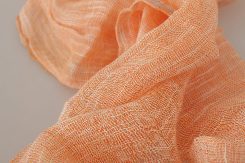 Malo Elegant Peach Linen Women's Scarf