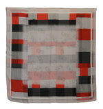 Costume National Elegant Checkered Silk Women's Scarf