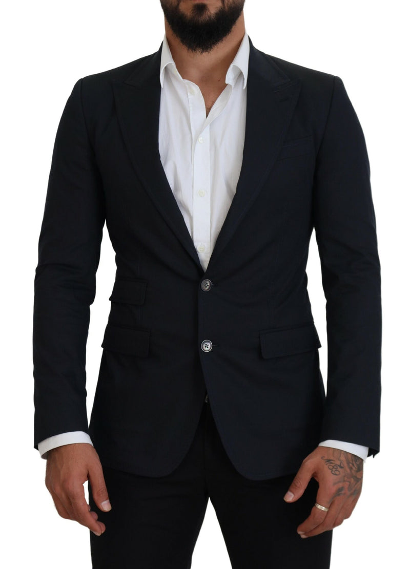 Dolce & Gabbana Chic Blue Single Breasted Formal Men's Blazer