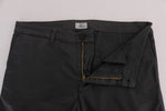 GF Ferre Elegant Slim-Fit Gray Cotton Men's Trousers