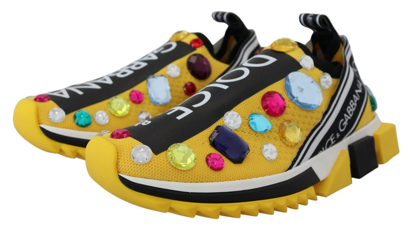 Dolce and gabbana sorrento sneakers yellow on sale