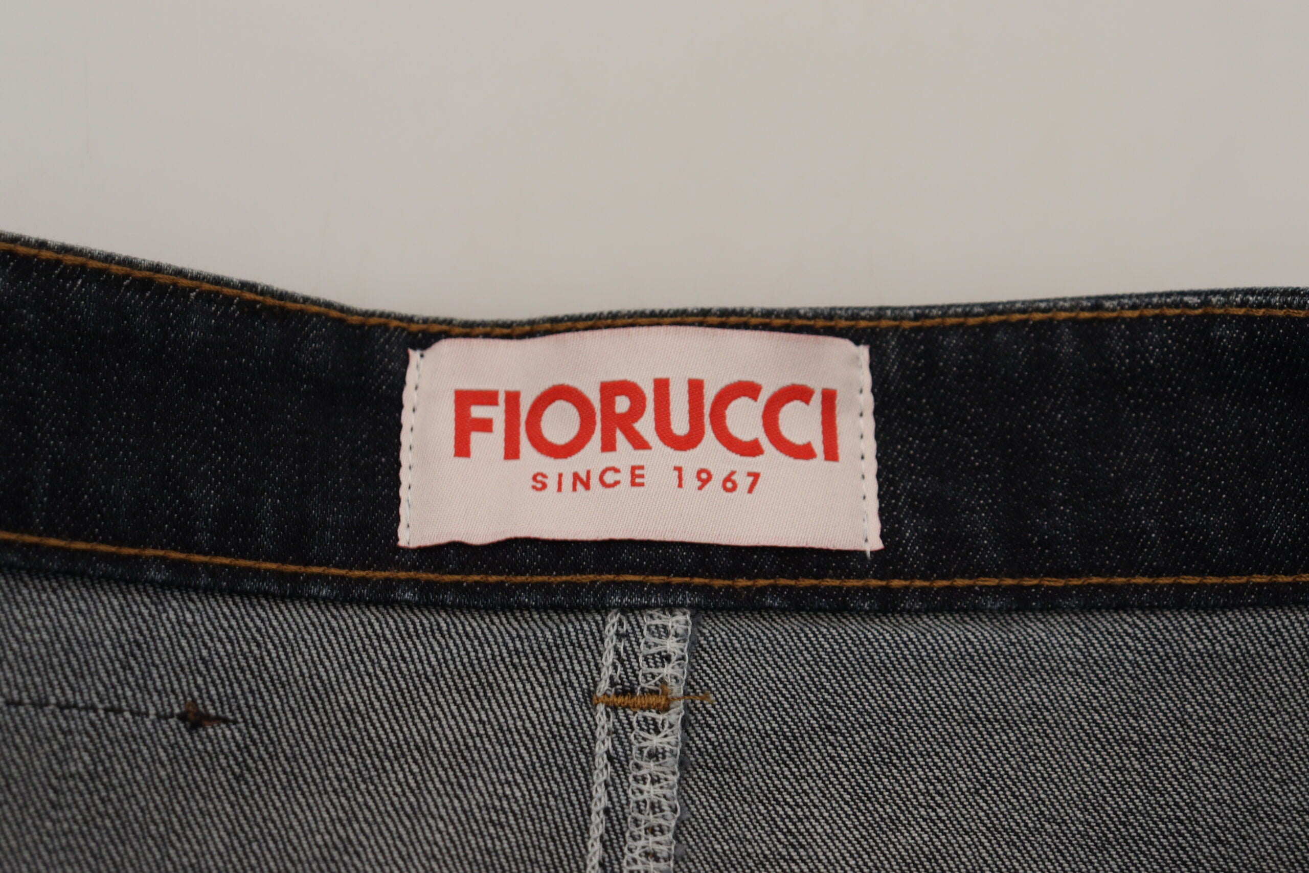 Fiorucci Chic Mid Waist Dark Blue Denim Women's Skirt