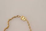 Dolce & Gabbana Elegant Gold Charm Chain Women's Necklace