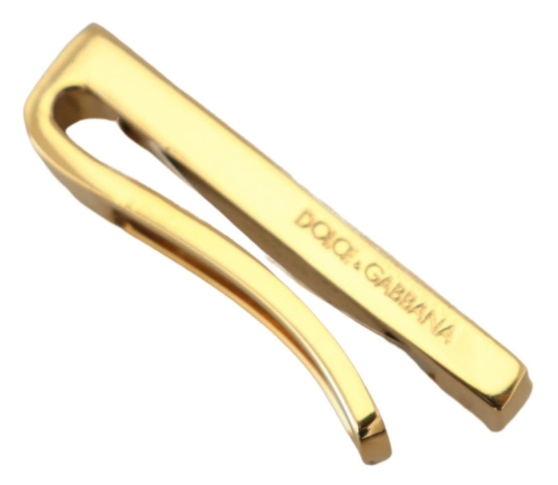 Dolce & Gabbana Elegant Gold Brass Tie Clip for Men's Men