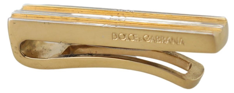 Dolce & Gabbana Elegant Gold Brass Tie Clip for Men's Men