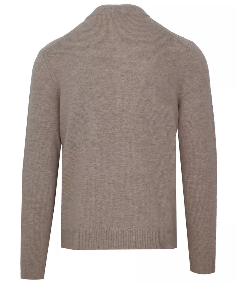 Malo Diamond Stitch Wool Cashmere Men's Turtleneck