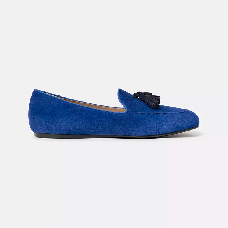 Charles Philip Chic Blue Suede Loafers for the Discerning Men's Gentleman