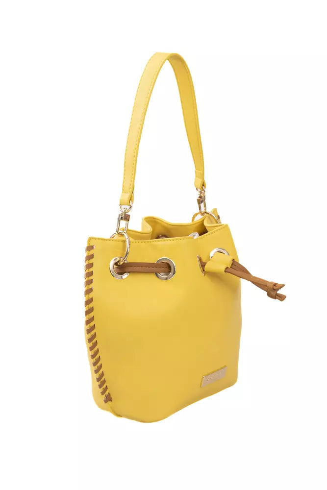 Baldinini Trend Yellow Polyurethane Women Crossbody Women's Bag