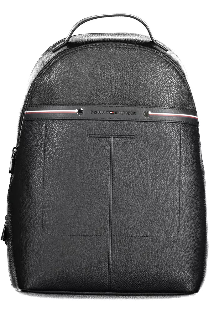 Tommy Hilfiger Black Polyethylene Men Men's Backpack