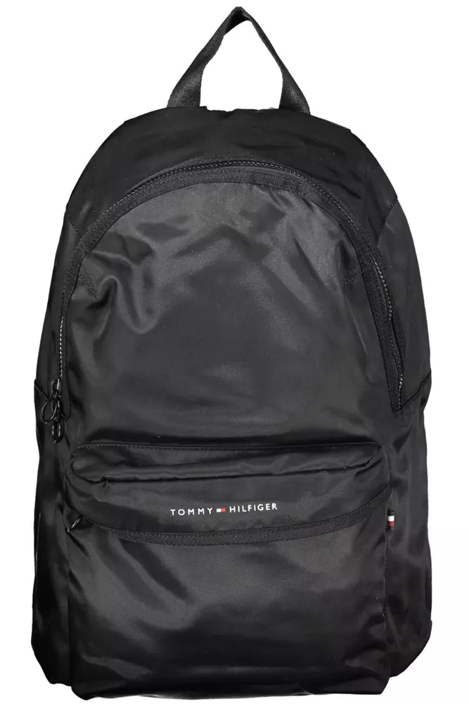 Tommy Hilfiger Black Polyester Men Men's Backpack